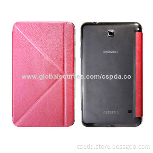 Ultra-slim Hot Press PU and PC Leather Cases for Samsung Galaxy Tab 4 8.0, Different Colors